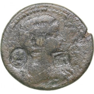 Roman Empire - Mysia, Hadrianotherae. AE Triassarion - Julia Domna, Augusta (193-217 AD)