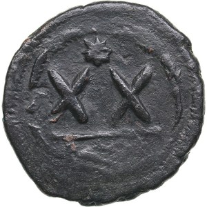 Byzantine AE 20 nummi - Phocas (602-610 AD)
