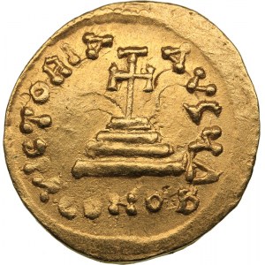 Byzantine AV Solidus - Heraclius, with Heraclius Constantine (610-641 AD)