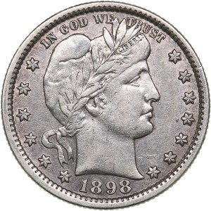 USA 1/4 dollar 1898
