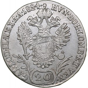 Austria 20 kreuzer 1824 E