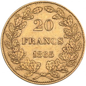 Belgia 20 francs 1865