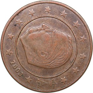 Belgia 5 euro cent 2003 (Mint error)