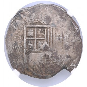 Spain - Sevilla B 4 reales ND (1556-1598) - NGC VF Details