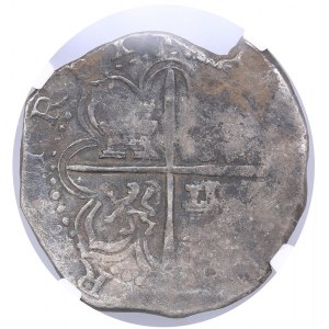 Spain - Sevilla B 4 reales ND (1556-1598) - NGC VF Details