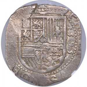 Spain - Sevilla 4 reales 1595 - NGC AU 58