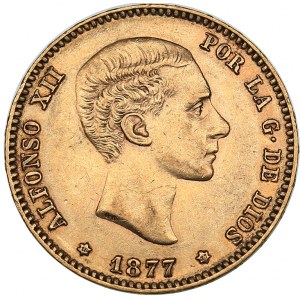 Spain 25 pesetas 1877