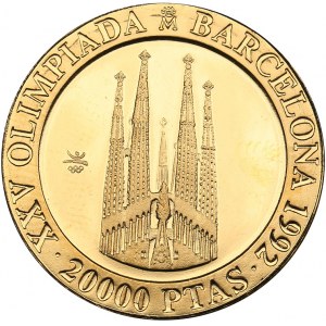 Spain 20 000 pesetas 1990 - Olympics