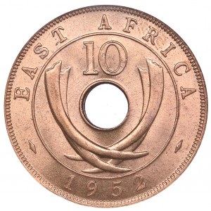 East-Africa 10 cents 1952 - NGC MS 66 RD