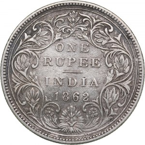 India - British India 1 rupee 1862