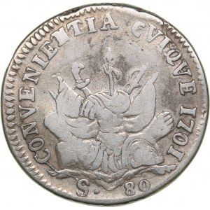 Italy - Mantova 80 soldi 1702