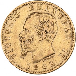 Italy 20 lire 1862
