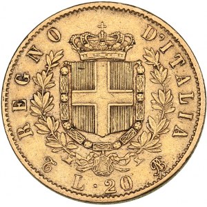 Italy 20 lire 1862