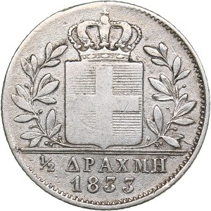 Greece 1/2 drachma 1833