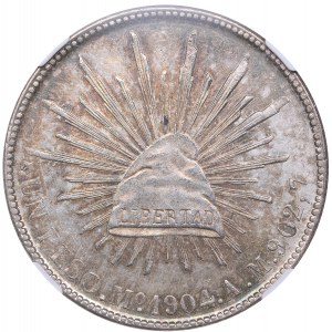 Mexico 1 peso 1904 MO - NGC MS 62