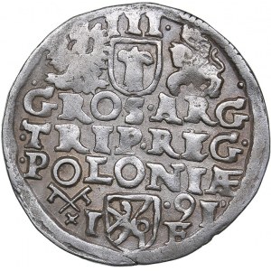 Poland - Poznan 3 grosz 1591 - Sigismund III (1587-1632)