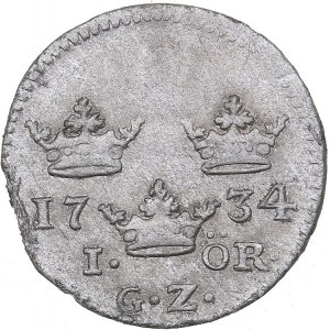 Sweden 1 öre 1734  - Frederik I (1720-1751)