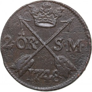Sweden 12öre 1748 - Frederik I (1720-1751)