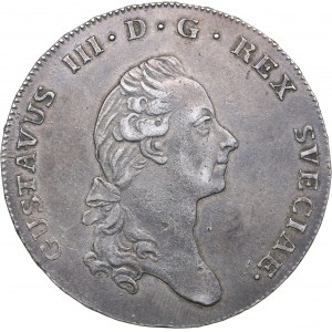 Sweden 1 riksdaler 1776 - Gustav III (1771-1792)