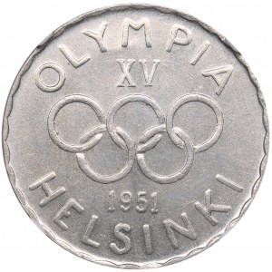 Finland 500 markkaa 1951 Olympics - NGC MS 62