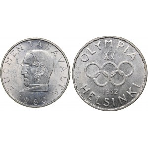 Finland 500 markkaa 1952 Olympics & 1000 markkaa 1960 (2)