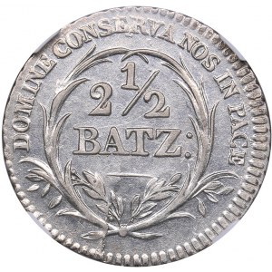 Switzerland 2 1/2 batzen 1815 - NGC MS 62