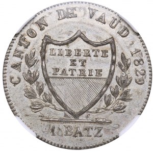 Switzerland 1 batzen 1829 - NGC MS 64