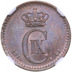 Denmark 1 ore 1874 CS - NGC MS 65 BN