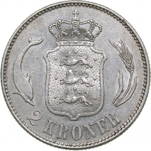 Denmark 2 kronor 1916
