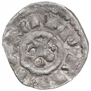 Dorpat pfennig ND - Heinrich III Wrangler (1400-1410)