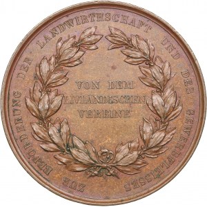 Estonia - Livonia medal Livonian Association for the Promotion of Agriculture and Industry ca 1860/70