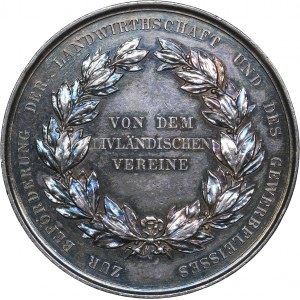Estonia - Livonia medal Livonian Association for the Promotion of Agriculture and Industry ca 1900