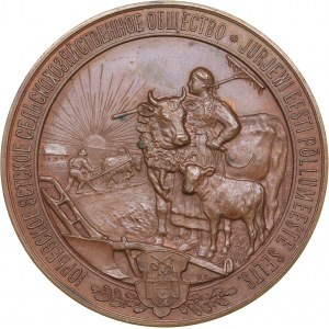 Russia - Estonia medal Tartu Society of Estonian Farmers, 1901