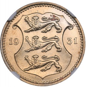 Estonia 10 senti 1931 - NGC MS 63