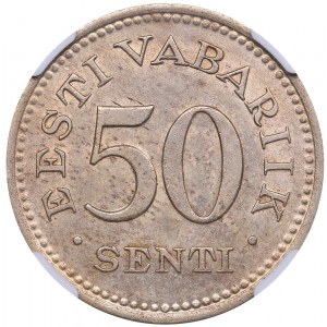 Estonia 50 senti 1936 - NGC MS 62