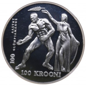 Estonia 100 krooni 1996 - Olympics - NGC PF 66 ULTRA CAMEO