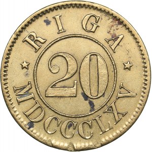 Latvia - Riga notgeld 20 marke 1865