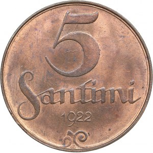 Latvia 5 santimi 1922