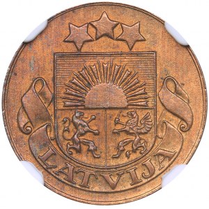 Latvia 1 santims 1926 - NGC MS 64 RB