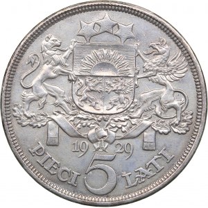 Latvia 5 lati 1929