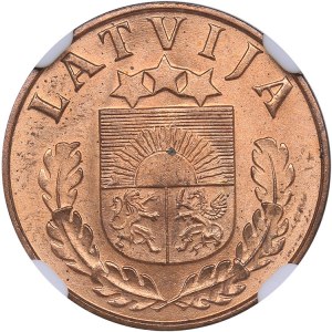 Latvia 1 santims 1939 - NGC MS 64 RD