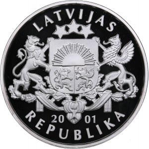 Latvia 1 lats 2001 - Olympics Salt Lake 2002