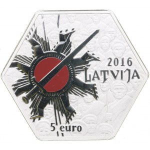Latvia 5 euro 2016