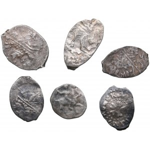Russia silver Wire coins (6)