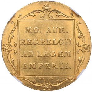 Russia Ducat 1849 - Russian imitation of Netherlands gold ducat - NGC MS 65