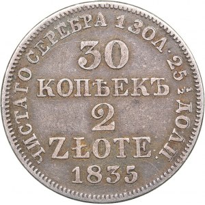 Russia - Poland 30 kopeks - 2 zlotykh 1835 MW