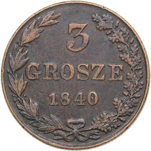 Russia - Polad 3 grosz 1840 MW