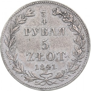 Russia - Polad 3/4 roubles - 5 zlotych 1841 MW