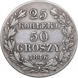 Russia - Poland 25 kopeks - 50 groszy 1846 MW