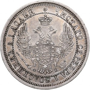 Russia 25 kopeks 1858 СПБ-ФБ